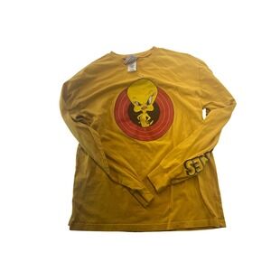 VTG Looney Tunes Tweety Bird Long‎ Sleeve T Shirt Mens XS Cartoon Graphic Tee